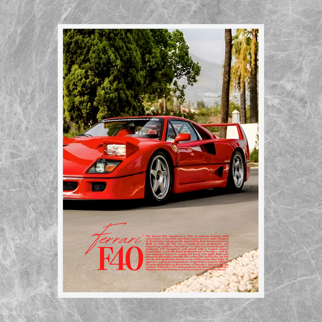 Ferrari F40 Garden - Old Money