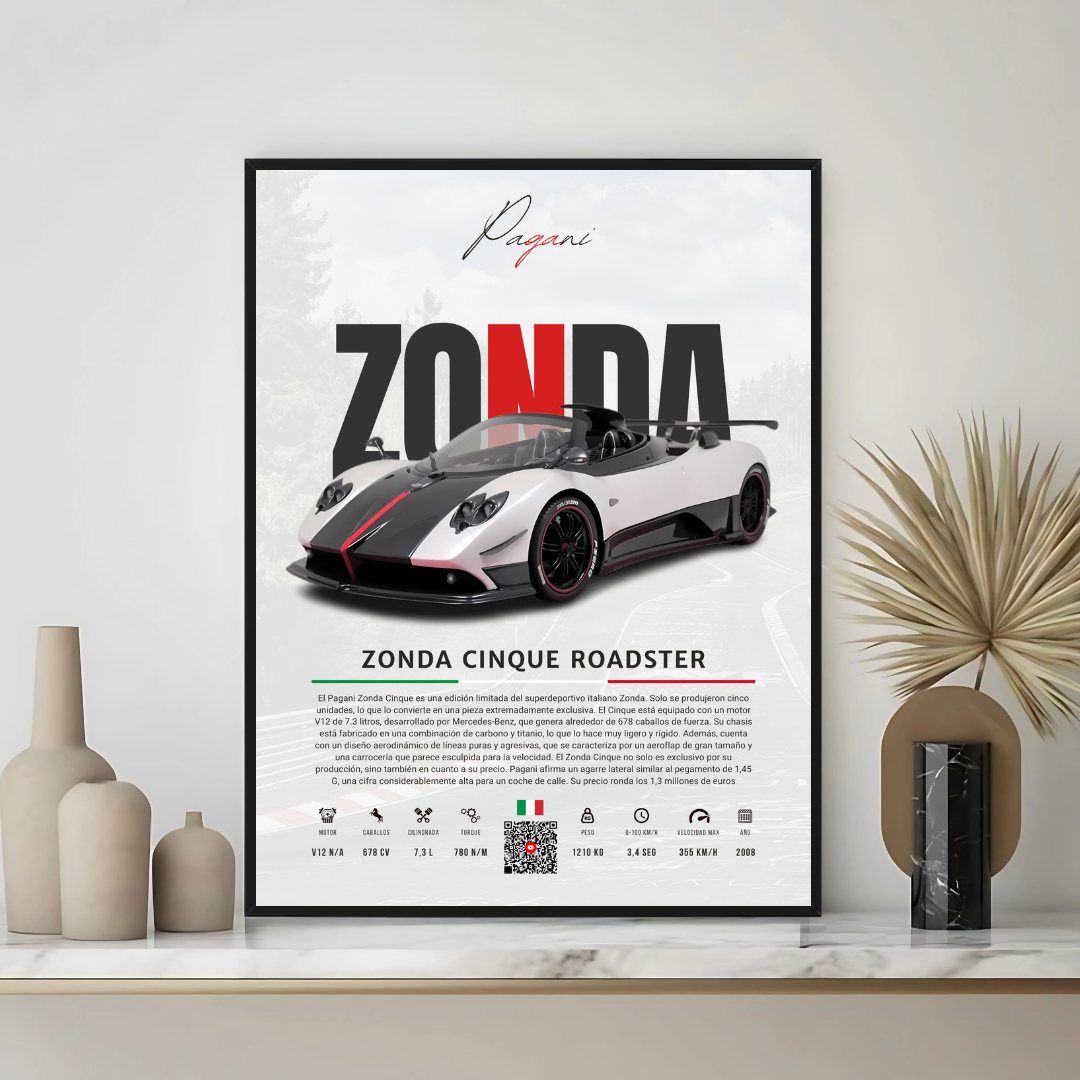 Pagani Zonda Cinque Roadster - Descriptive