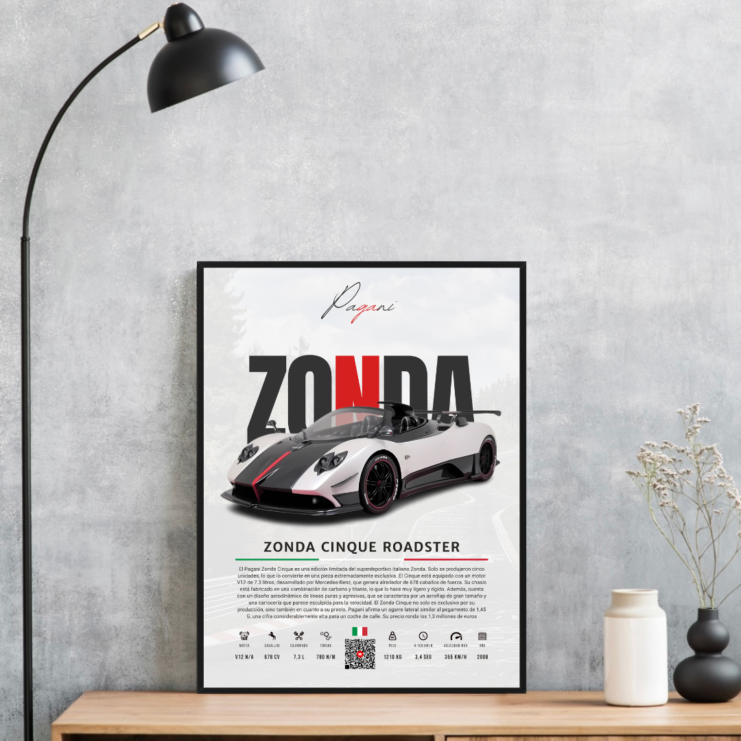 Pagani Zonda Cinque Roadster - Descriptive