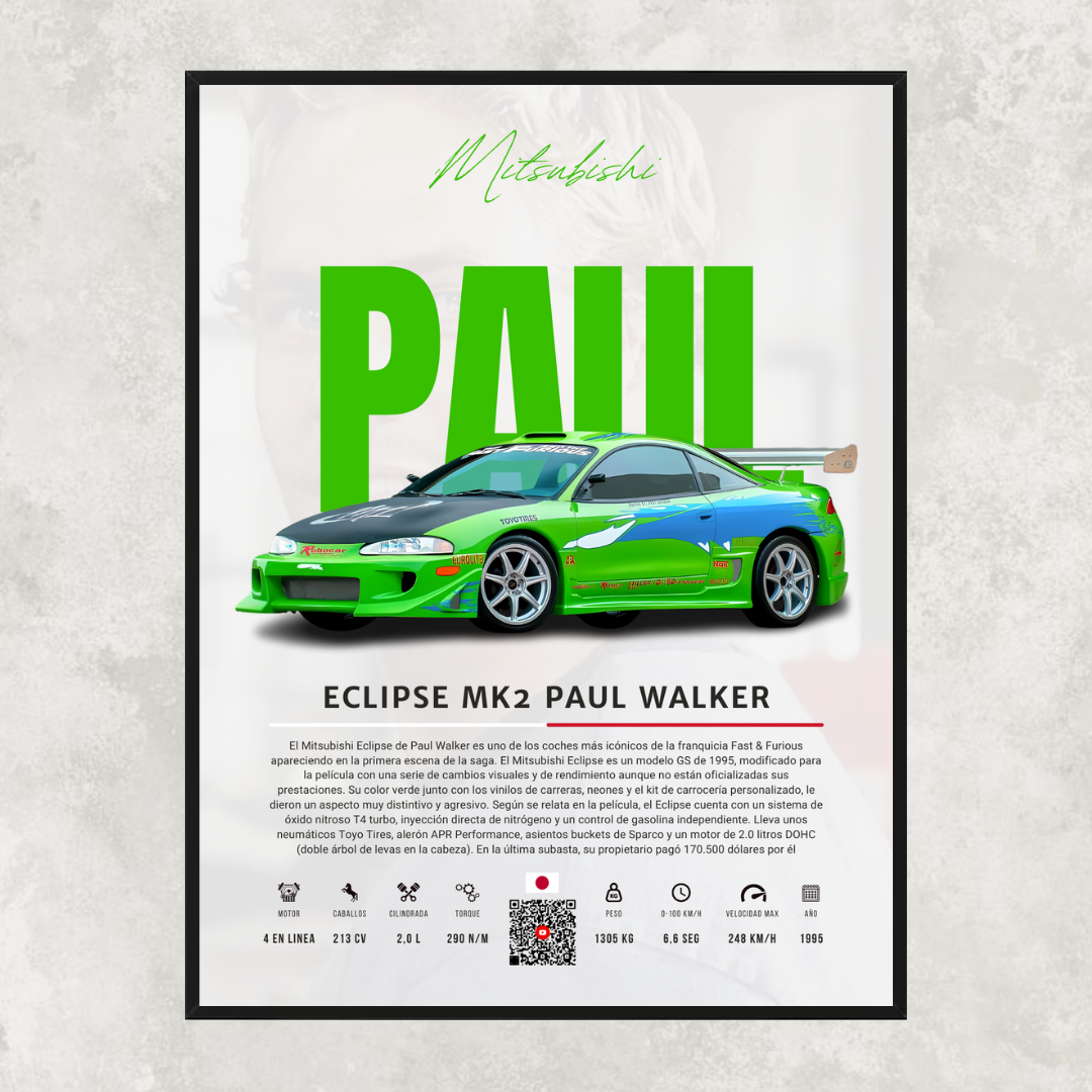 Mitsubishi Eclipse Paul Walker - Descriptive