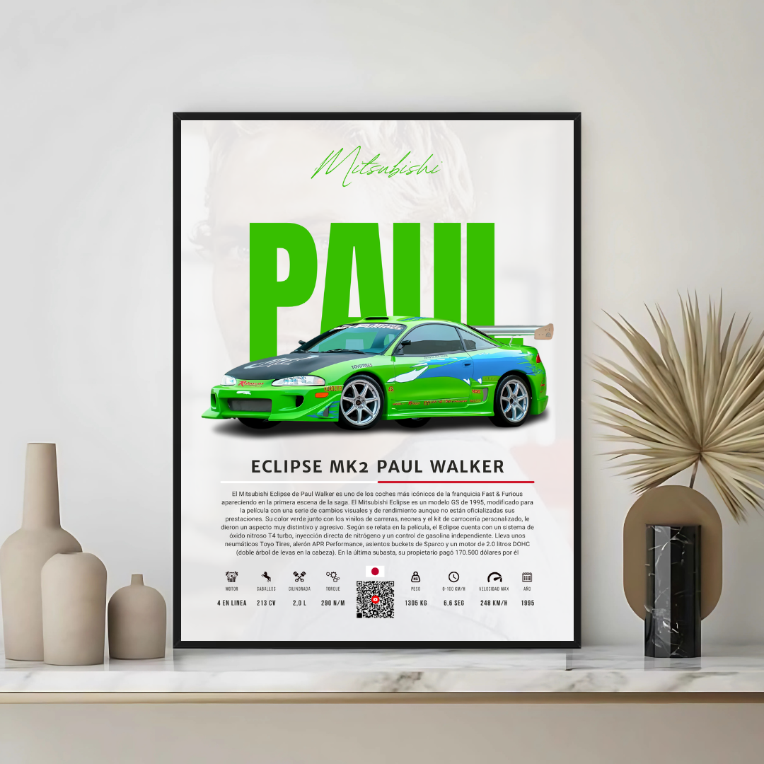 Mitsubishi Eclipse Paul Walker - Descriptive