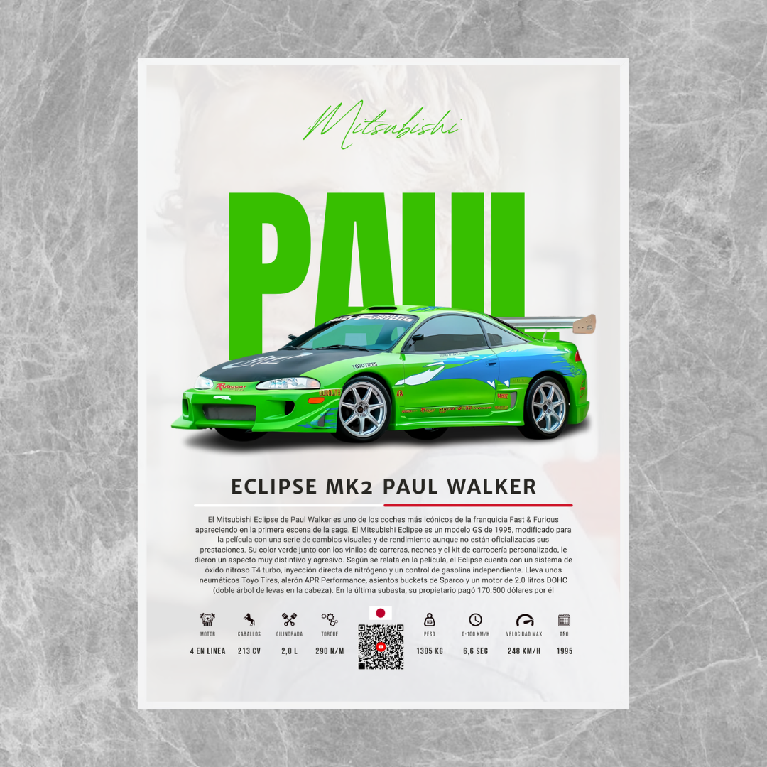 Mitsubishi Eclipse Paul Walker - Descriptive