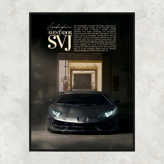 Lamborghini Aventador SVJ Black - Old Money