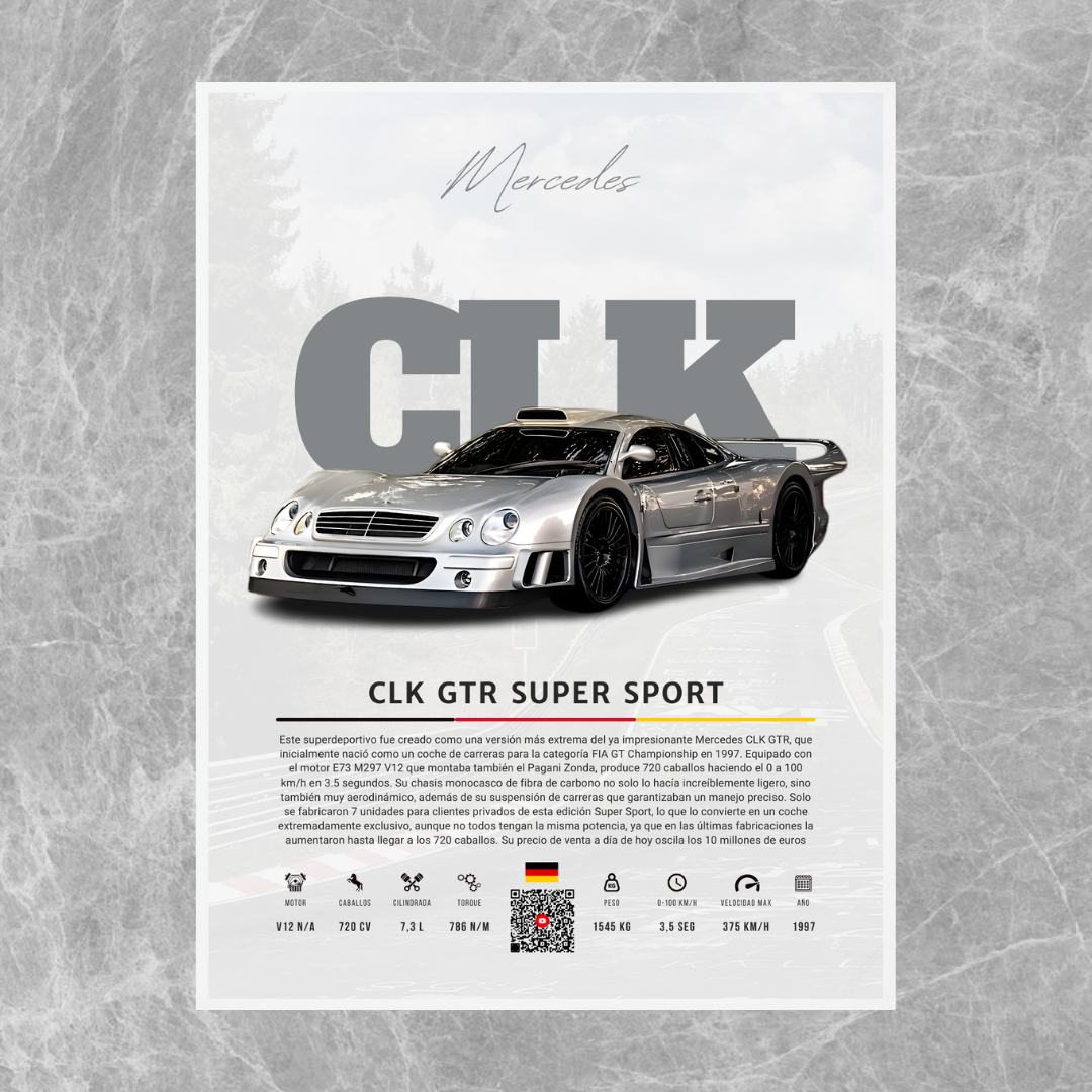 Mercedes CLK GTR Super Sport - Descriptive