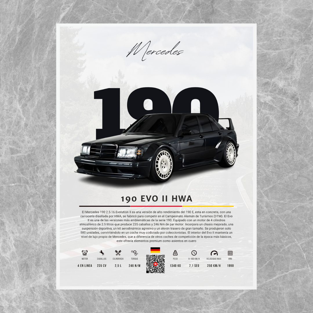 Mercedes 190 Evo II - Descriptive