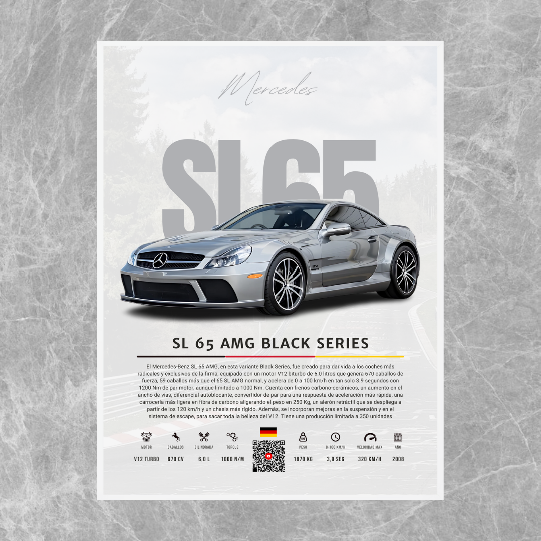 Mercedes SL 65 AMG Black Series - Descriptive