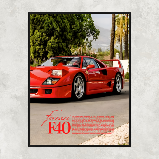 Ferrari F40 Garden - Old Money