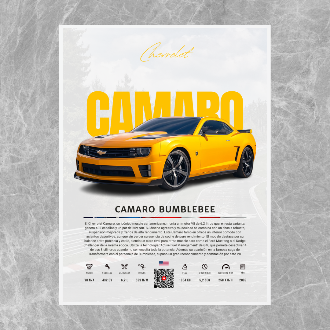 Chevrolet Camaro Bumblebee - Descriptive