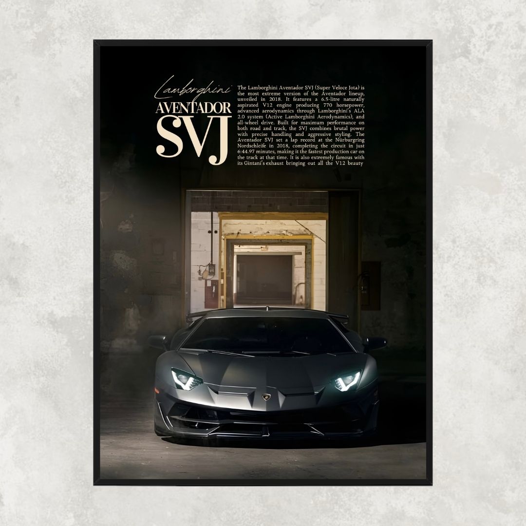 Lamborghini Aventador SVJ Black - Old money