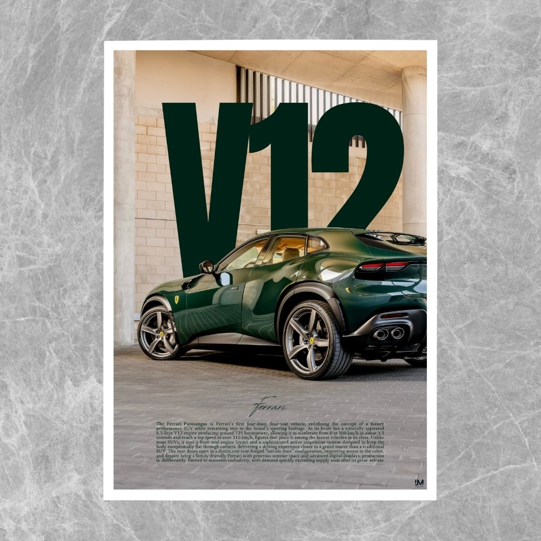 Ferrari Purosangue vert - Galerie