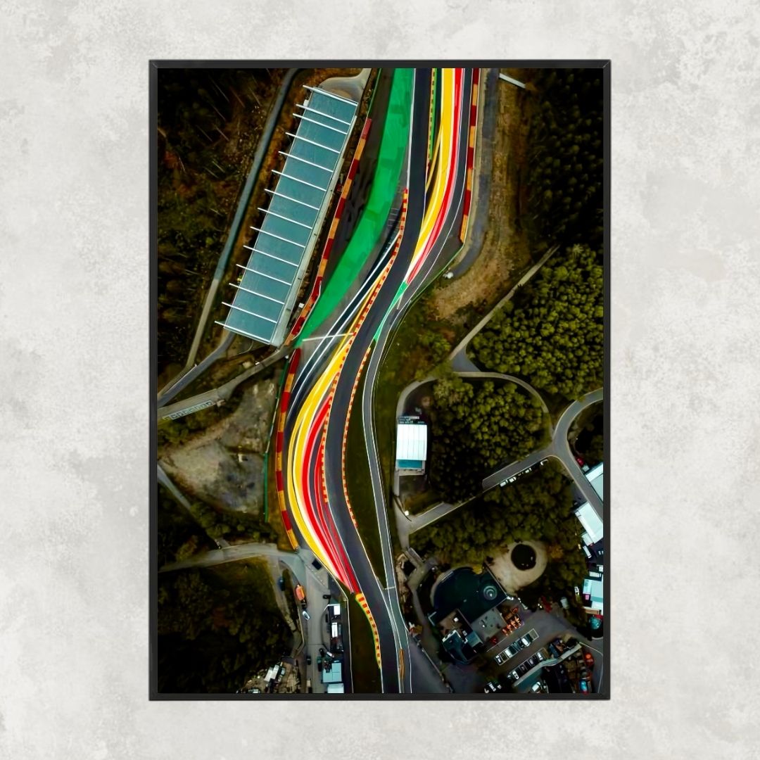 Spa Francorchamps Eau Rouge Top View - Gallery