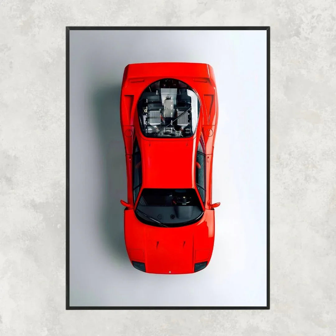 Ferrari F40 Top View - Gallery