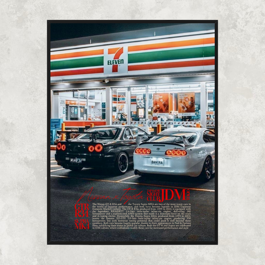 Nissan GT-R R34 &amp; Toyota Supra MK4 - Old Money