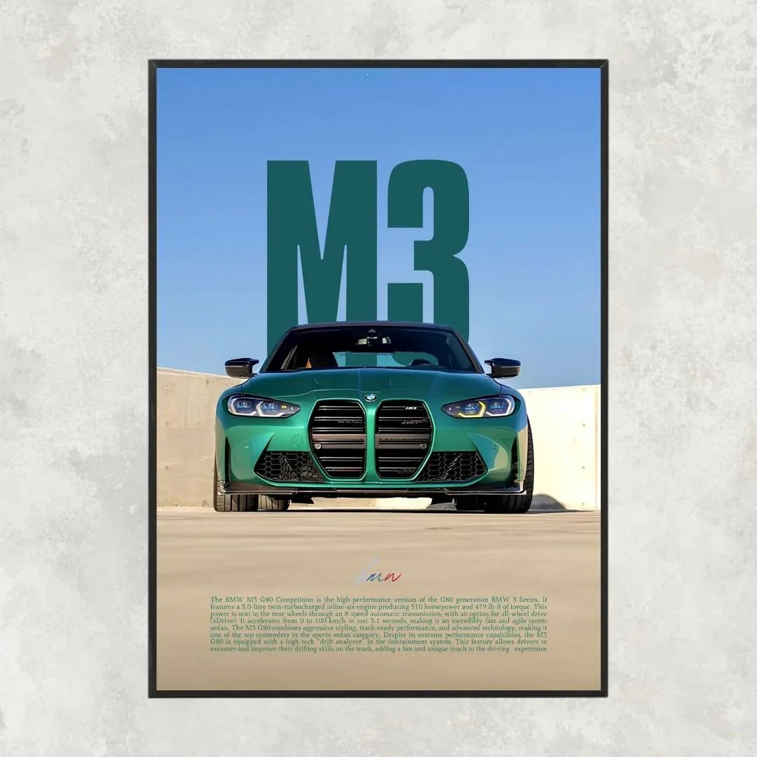 BMW M3 Competition Green - Old money
