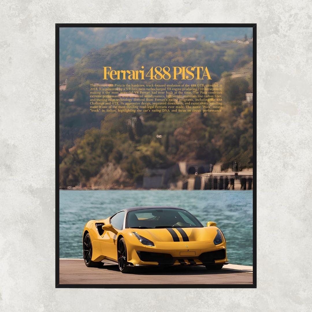 Ferrari 488 Pista Yellow - Old money