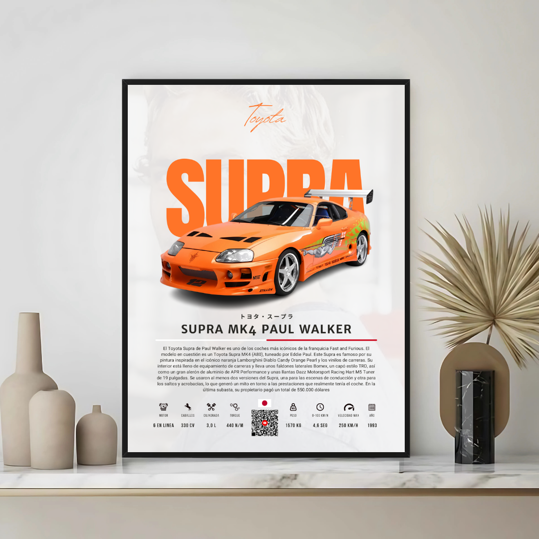 Toyota Supra Paul Walker - Descriptive