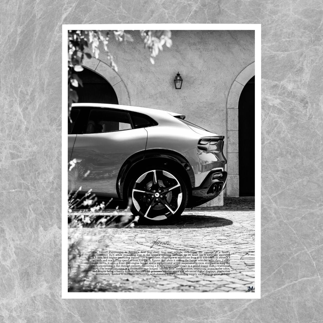 Ferrari Purosangue Vue latérale - Galerie