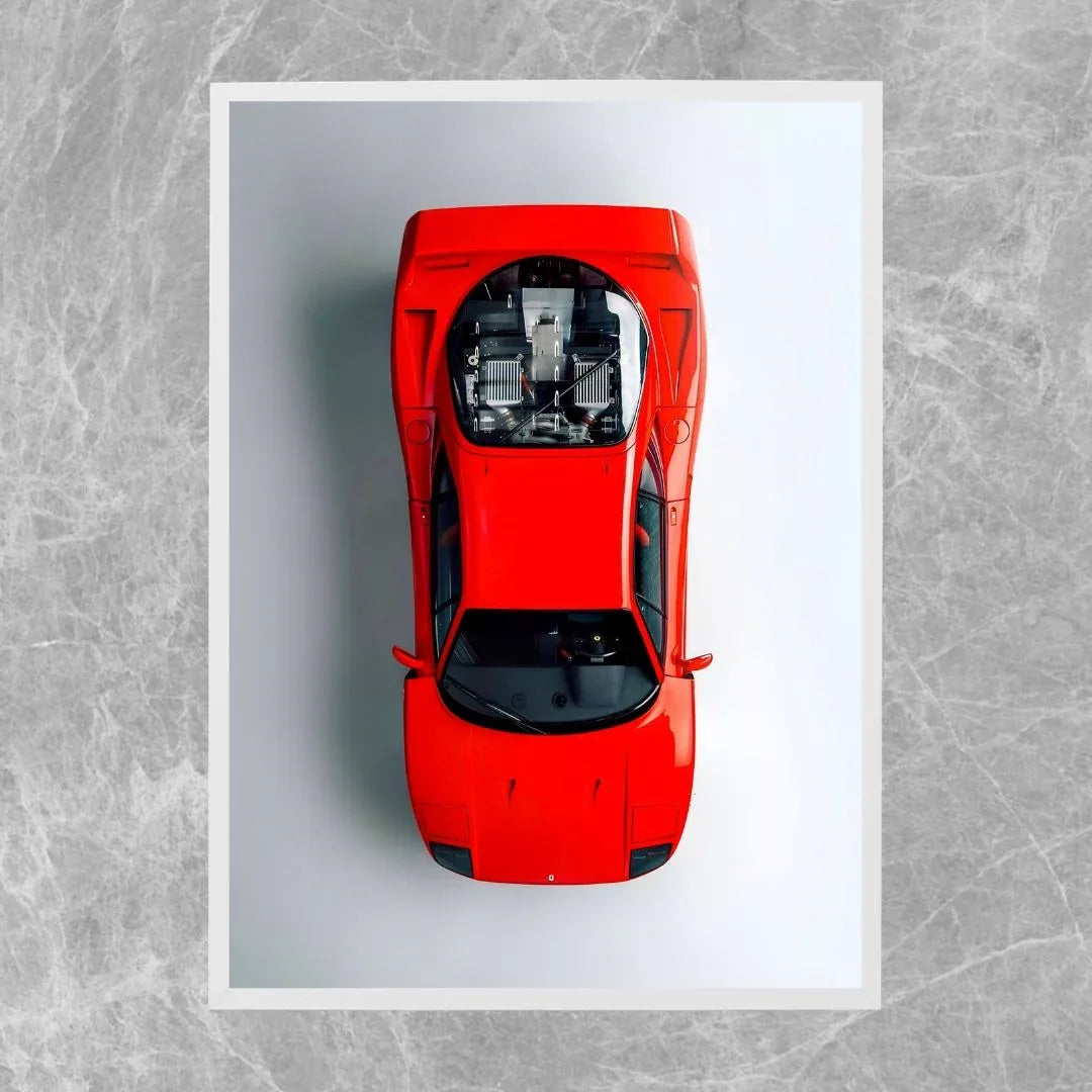 Ferrari F40 Draufsicht - Galerie