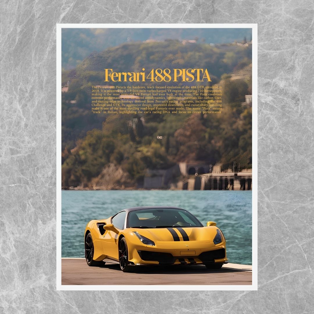 Ferrari 488 Pista Yellow - Old money