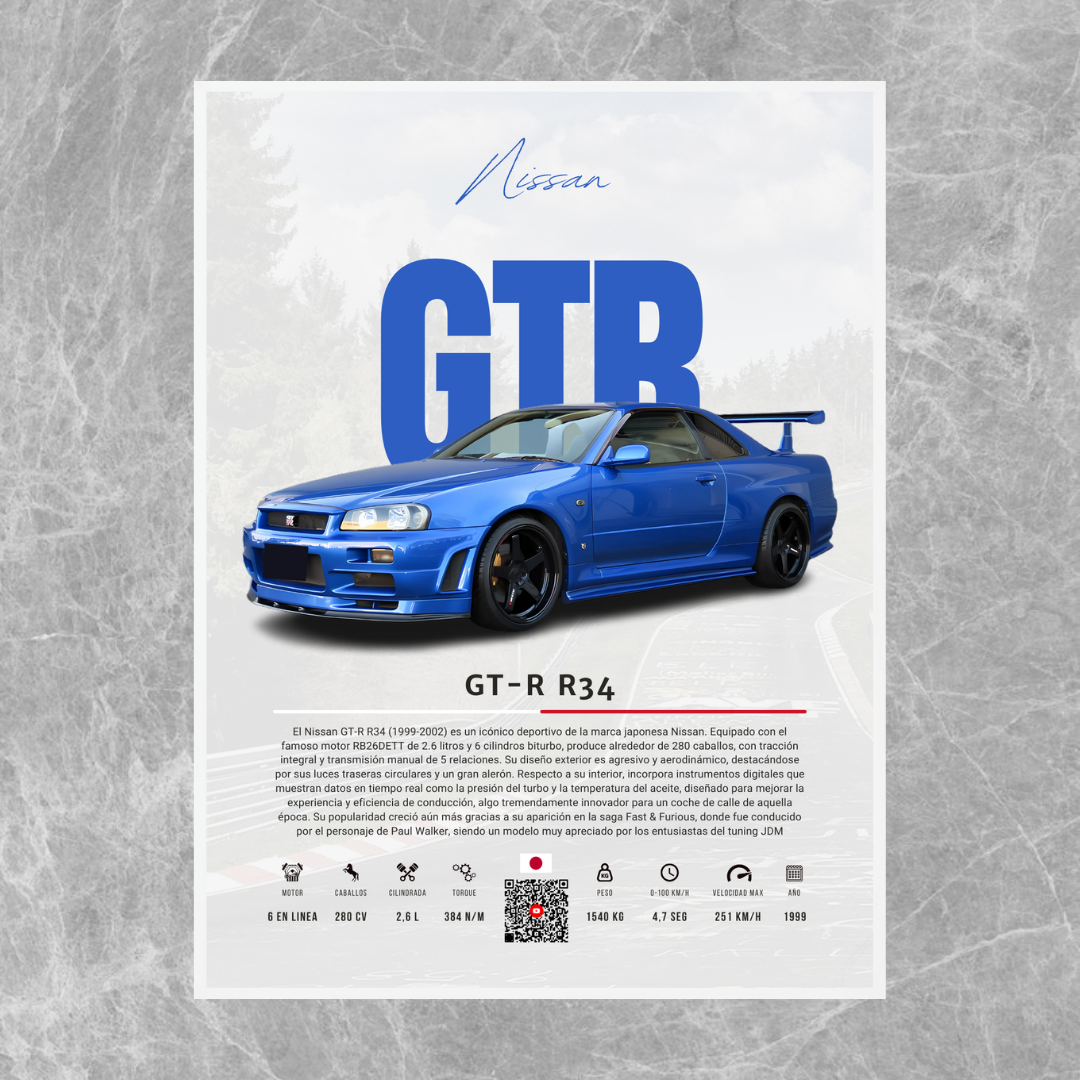 Nissan GTR R34 - Descriptive