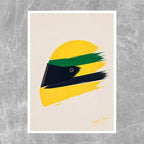 Ayrton Senna Brazil Helmet - Gallery