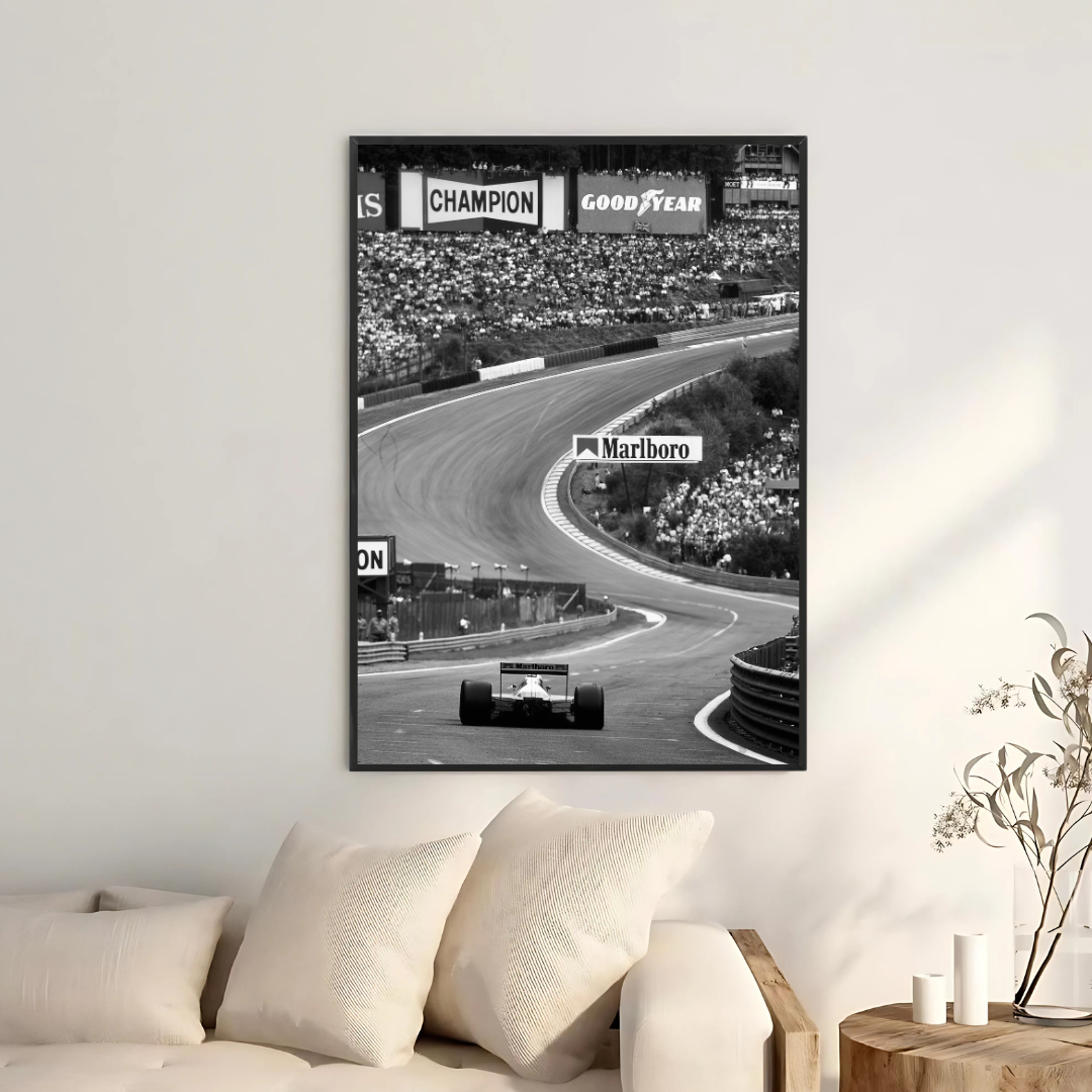 Ayrton Senna's McLaren F1 Spa Black & White - Gallery