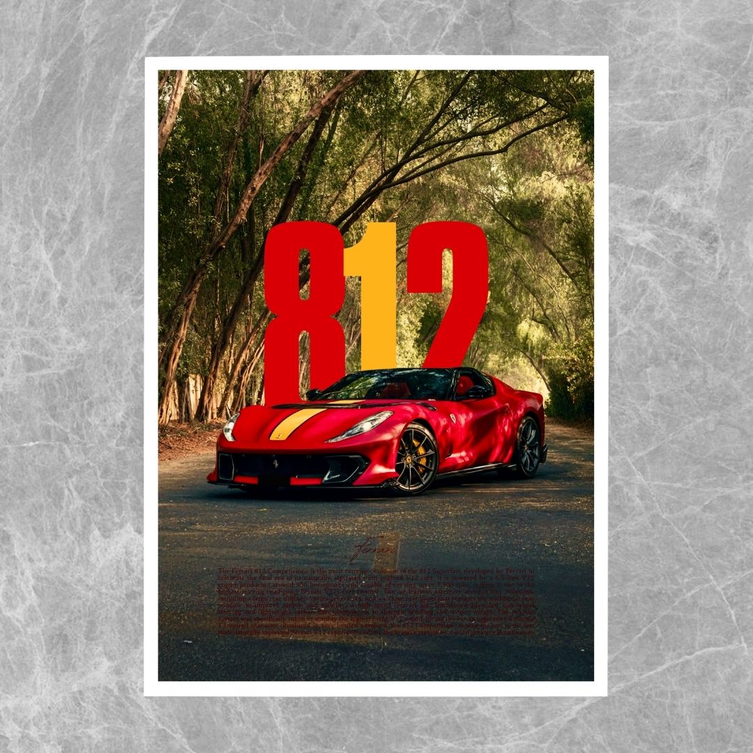 Ferrari 812 Competizione Red - Gallery