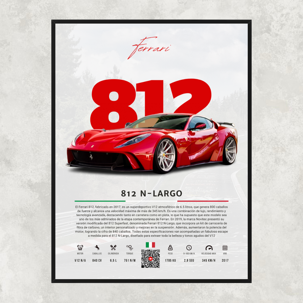 Ferrari 812 N-Largo - Descriptive