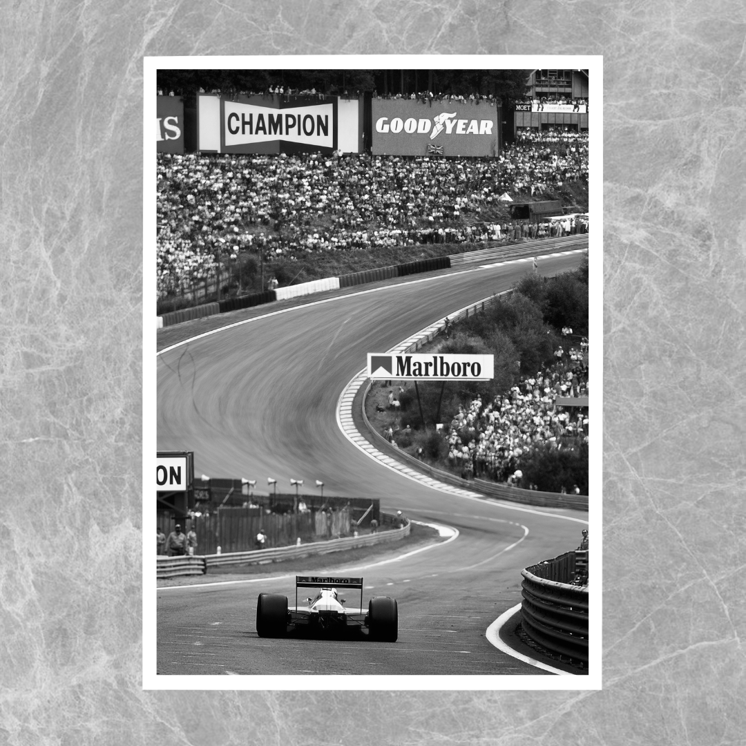 Ayrton Senna's McLaren F1 Spa Black & White - Gallery