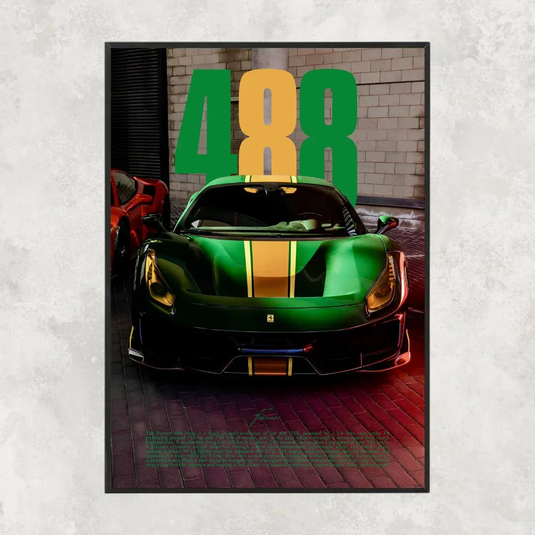 Ferrari 488 Pista Green - Gallery