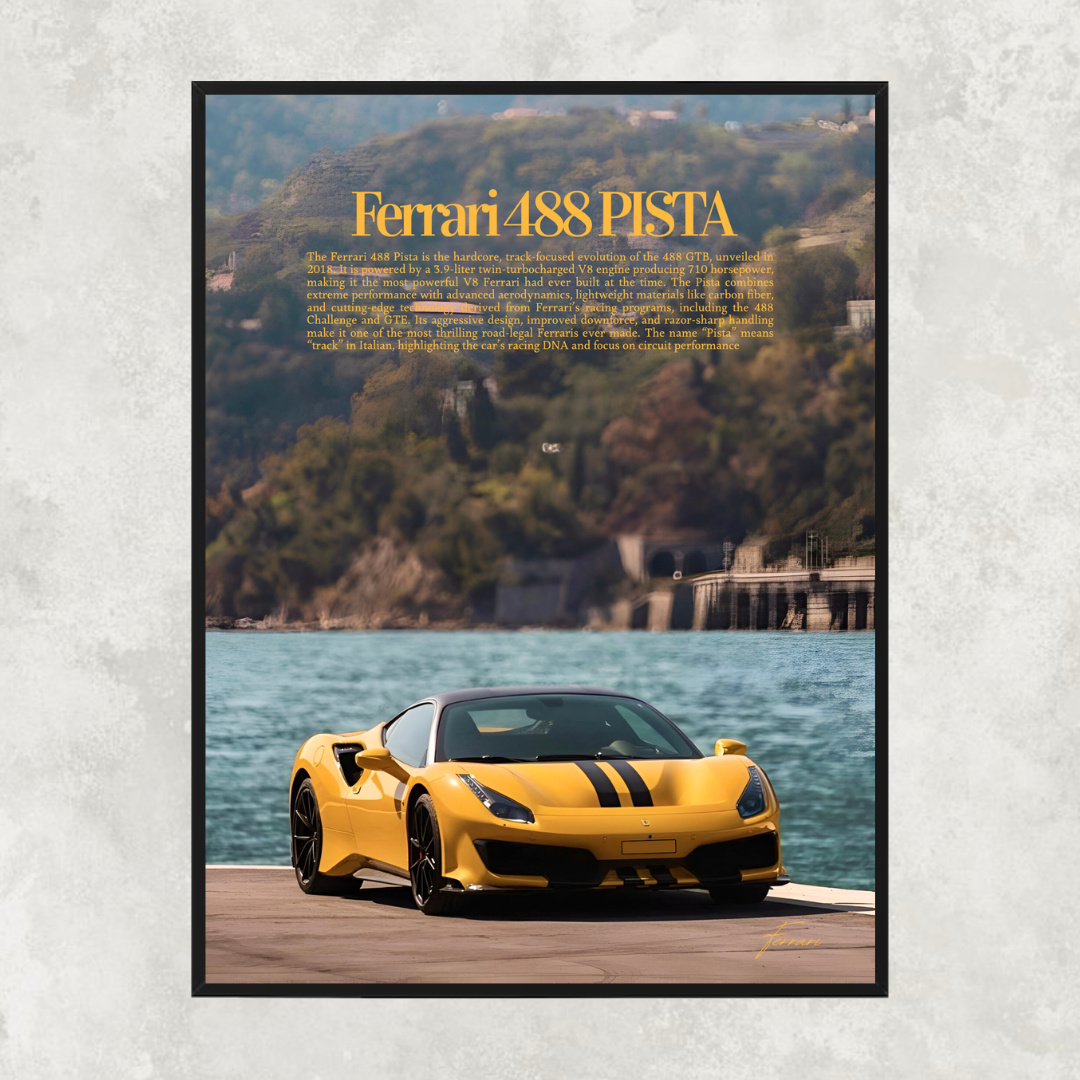 Ferrari 488 Pista Yellow - Old money