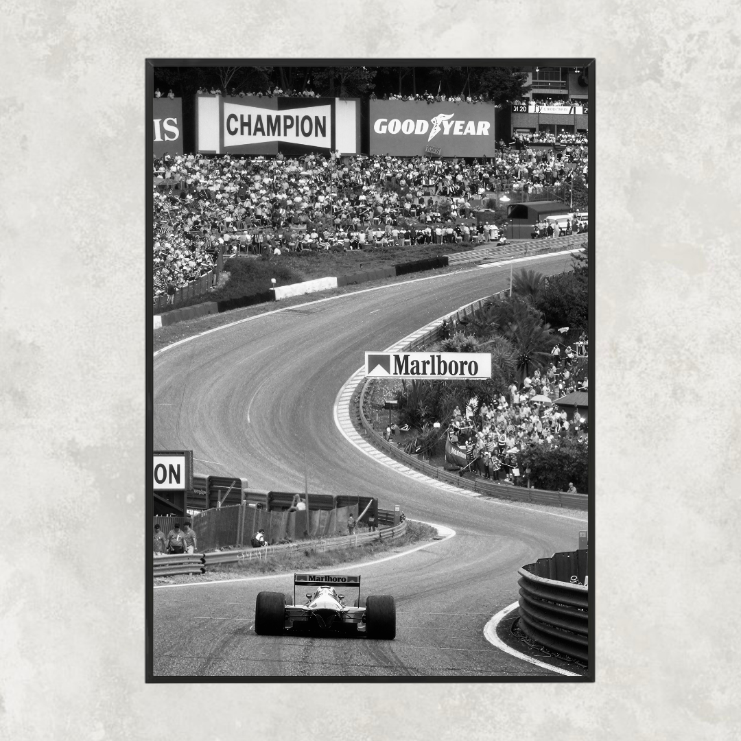 Ayrton Senna's McLaren F1 Spa Black & White - Gallery