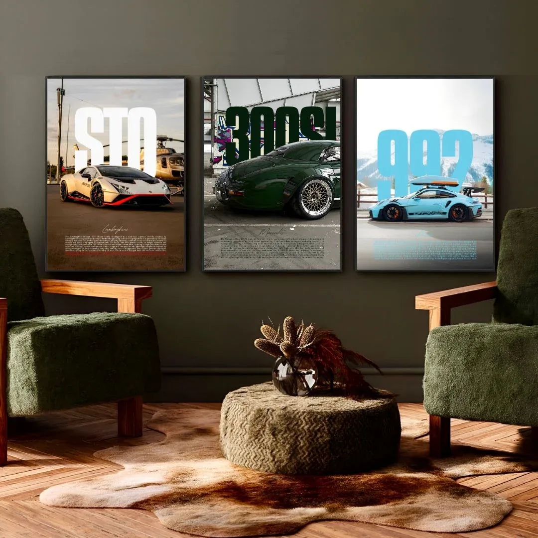 Mercedes 300 SL verte - Galerie