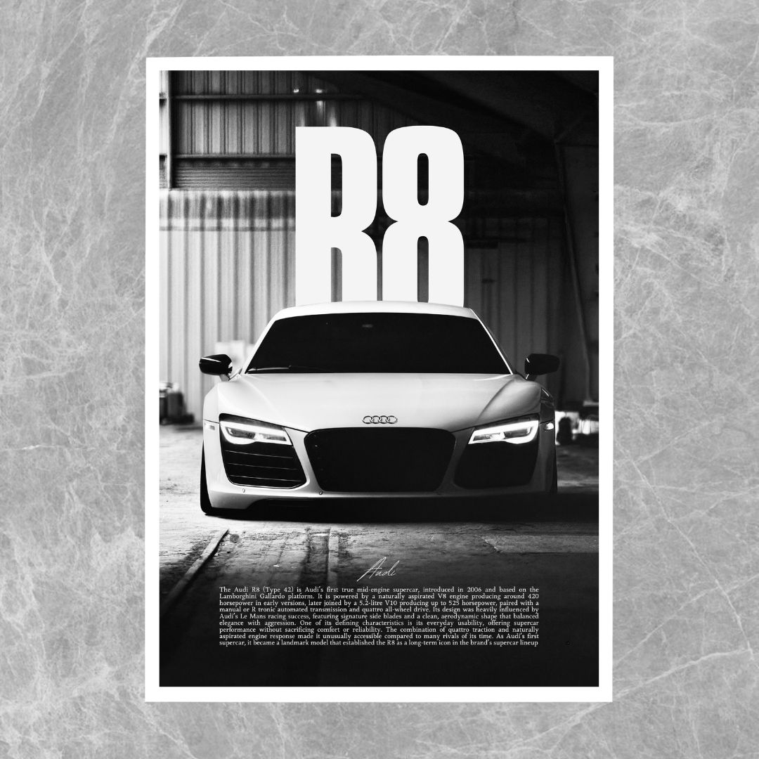 Audi R8 Type 42 White - Gallery