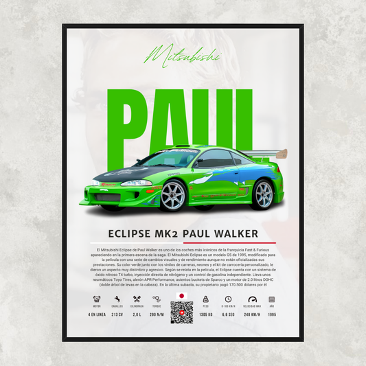 Mitsubishi Eclipse Paul Walker - Descriptive