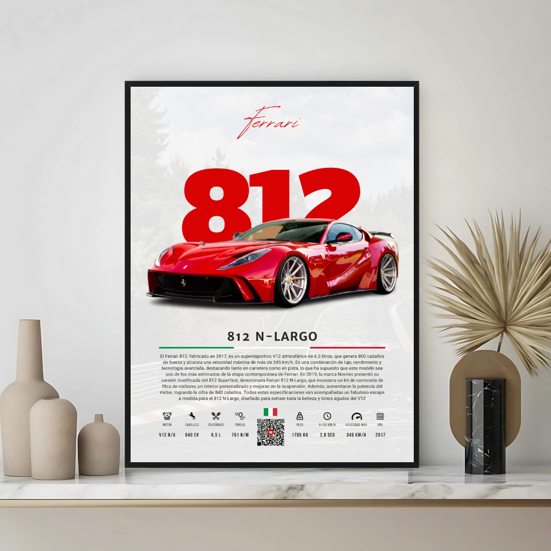 Ferrari 812 N-Largo - Descriptive