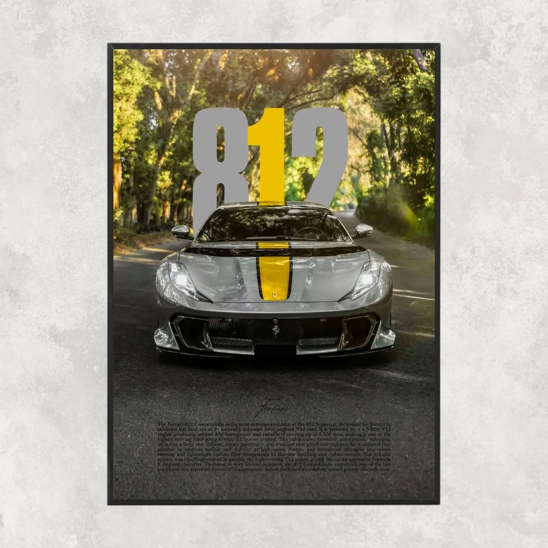 Ferrari 812 Competizione Grey - Gallery