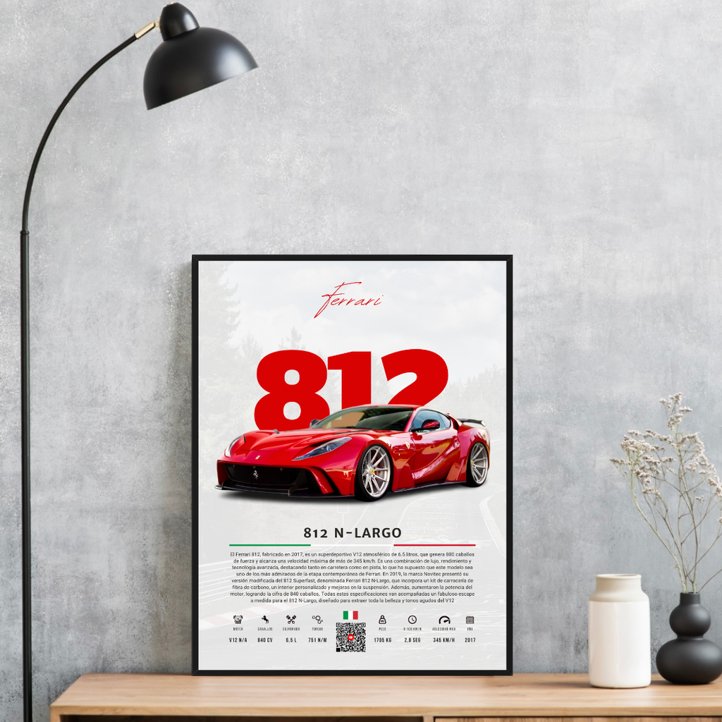 Ferrari 812 N-Largo - Descriptive