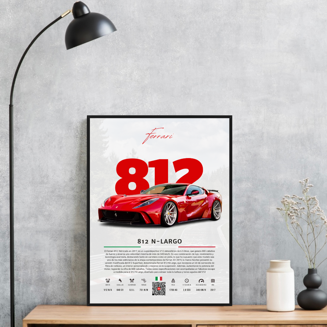 Ferrari 812 N-Largo - Descriptive