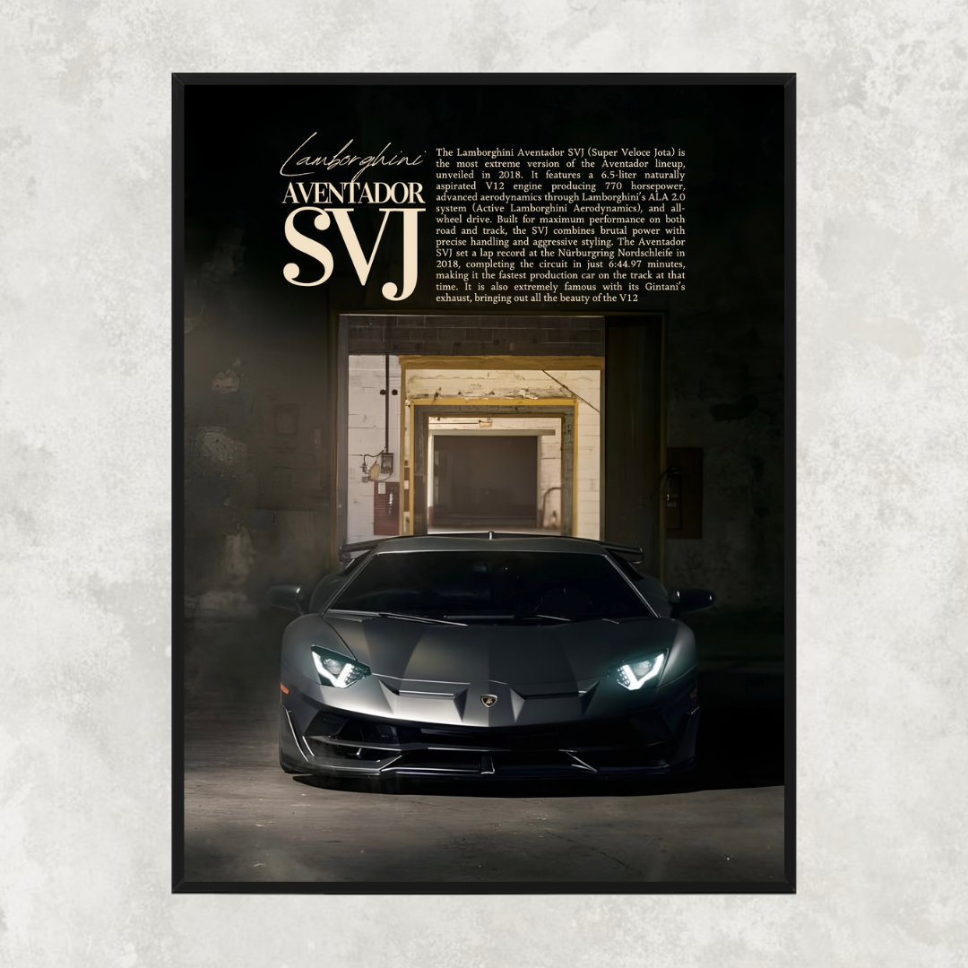 Lamborghini Aventador SVJ Black - Old Money