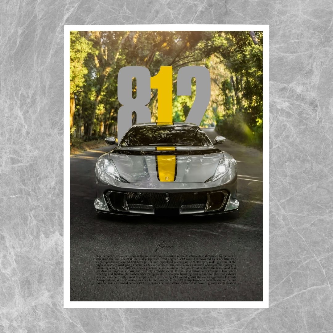 Ferrari 812 Competizione Grey - Gallery
