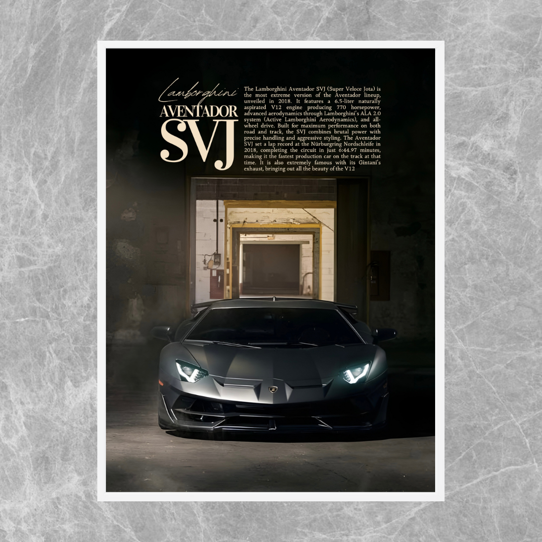 Lamborghini Aventador SVJ Black - Old Money