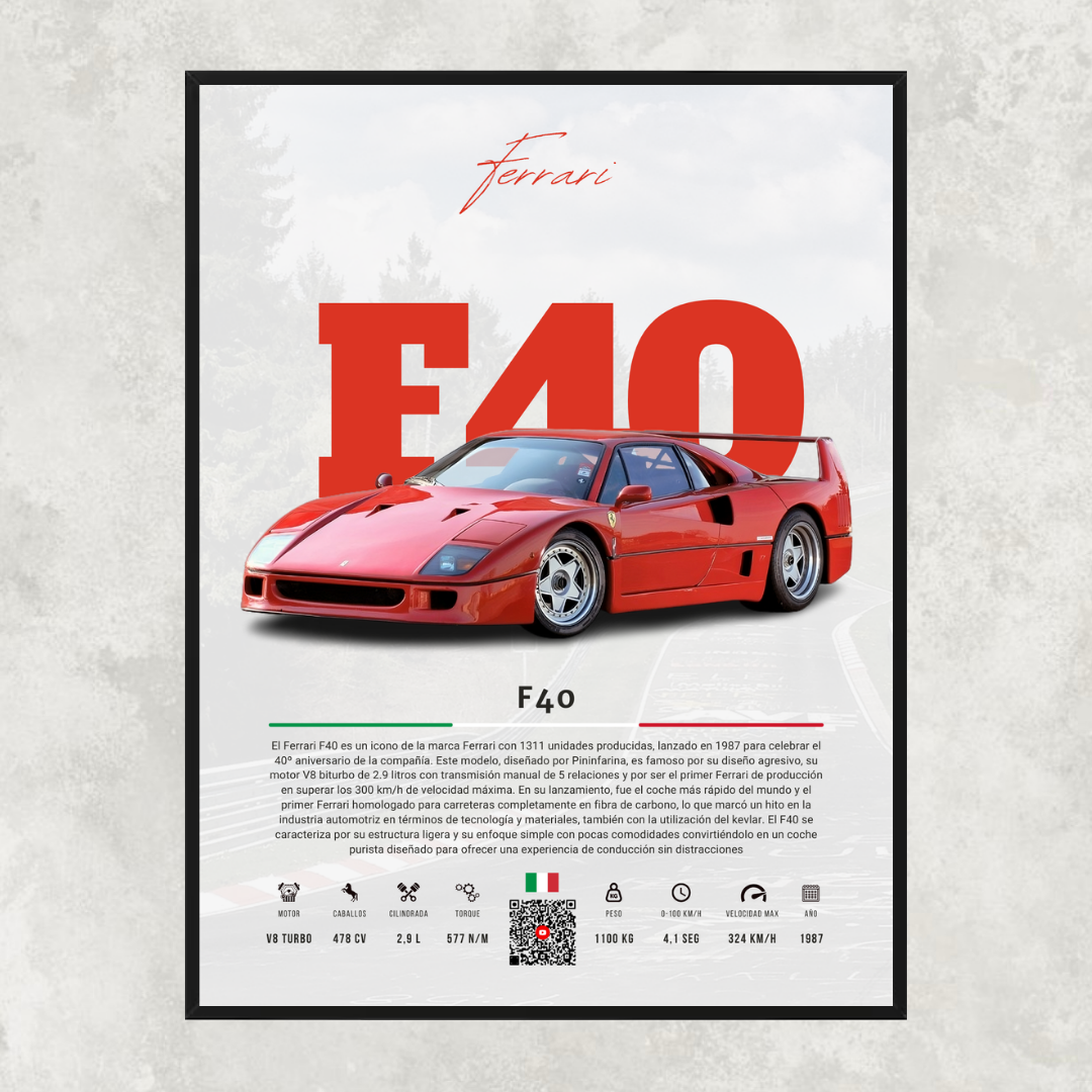 Ferrari F40 - Descriptive