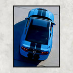 Ford Mustang Shelby Blue Top View - Gallery