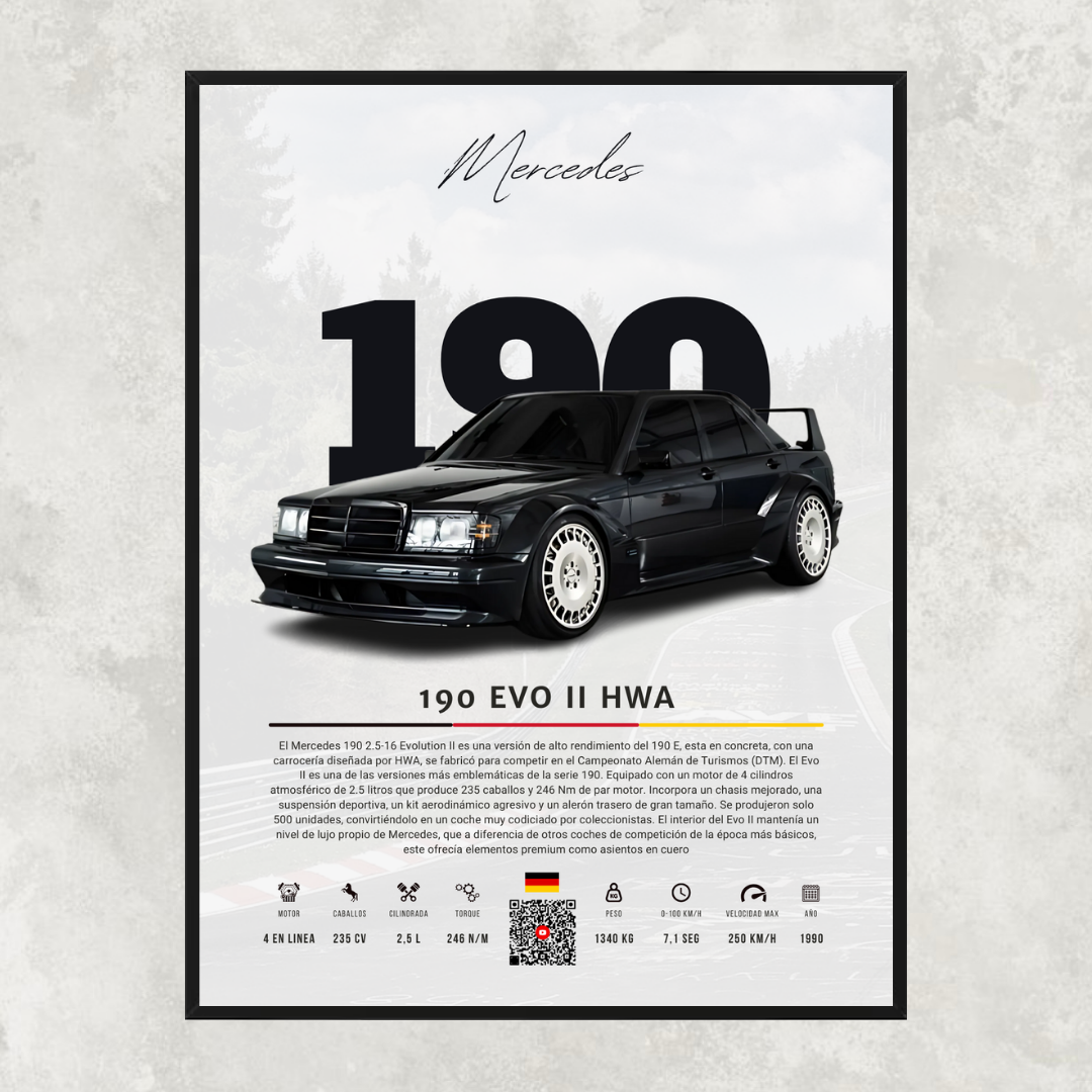 Mercedes 190 Evo II - Descriptive