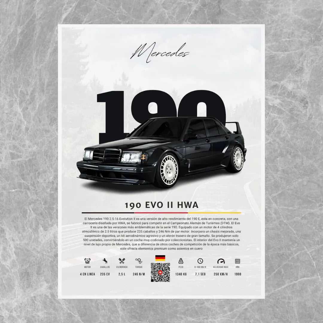 Mercedes 190 Evo II - Beschreibend