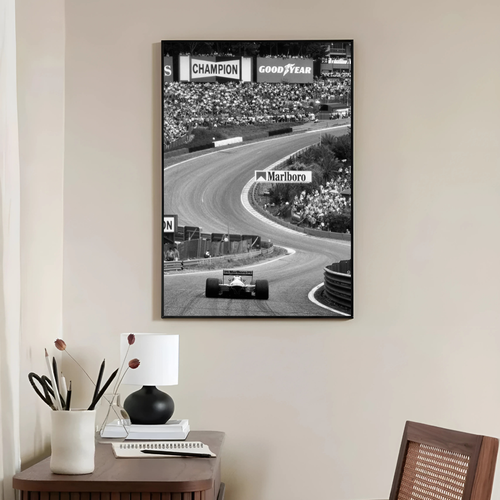 Ayrton Senna's McLaren F1 Spa Black & White - Gallery