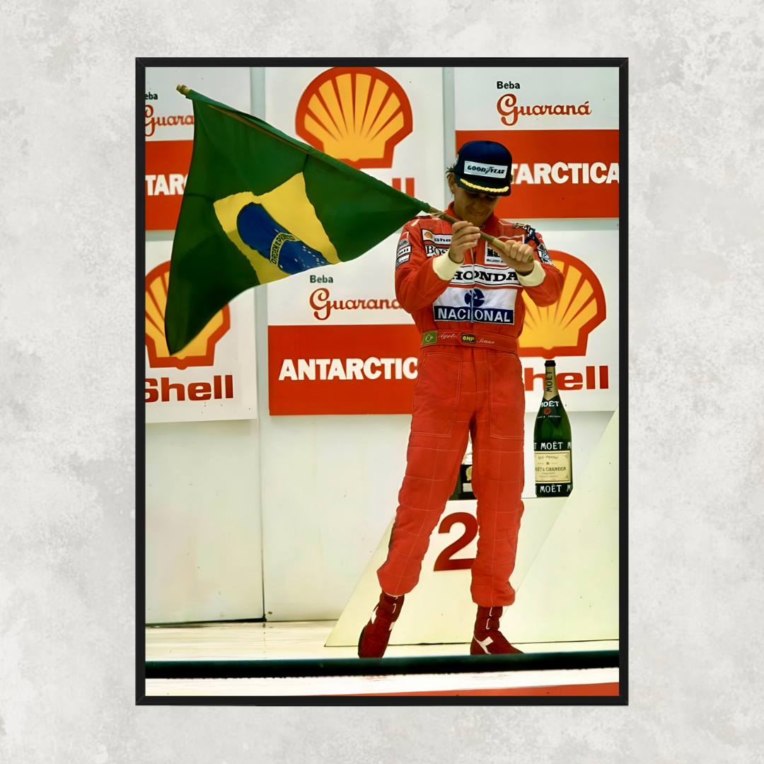 Ayrton Senna wins in Brazil for McLaren - Old money