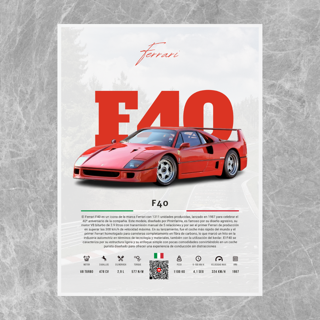 Ferrari F40 - Descriptive