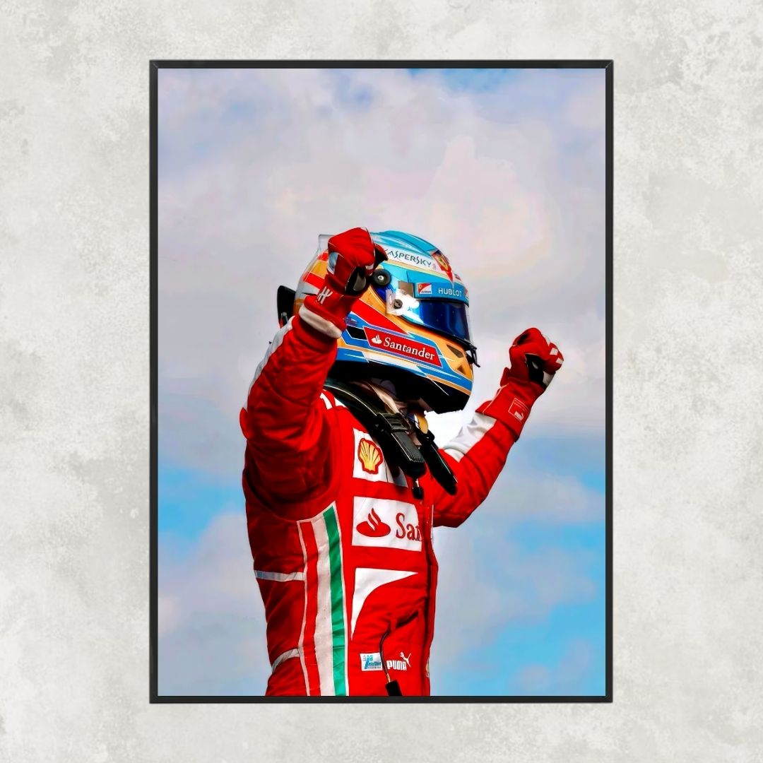 Fernando Alonso Celebrating - Gallery